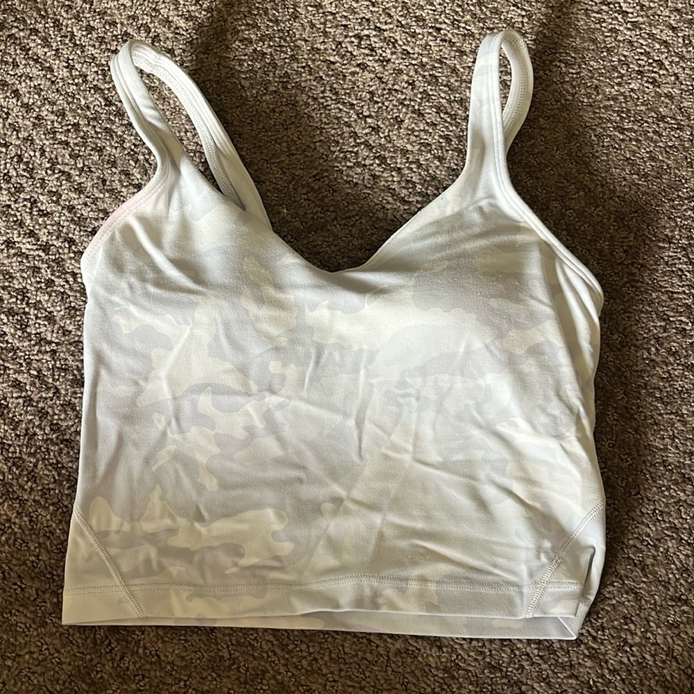 White camo lululemon align tank